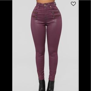 Burgundy Skinny Jeans- New! Never worn !